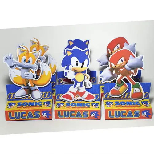 Kit com 20 Caixas Bis Duplo - Sonic