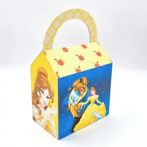 Kit de Caixas Personalizadas 20 Peças - a Bela e a Fera