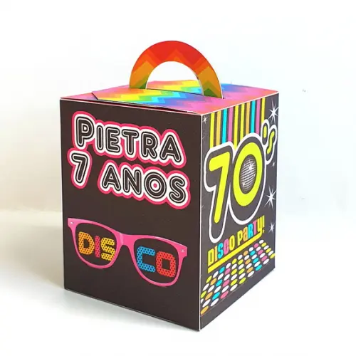 Kit de Caixas Personalizadas 20 Peças - Anos 70 e 80