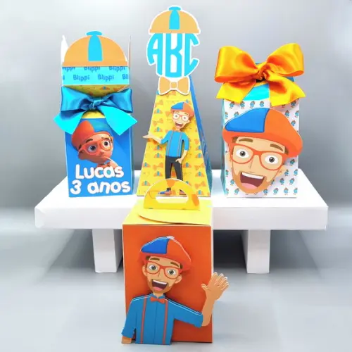 Kit de Caixas Personalizadas 20 Peças - Blippi