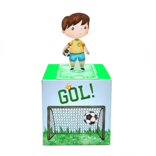 Kit de Caixas Personalizadas 20 Peças - Copa do Mundo