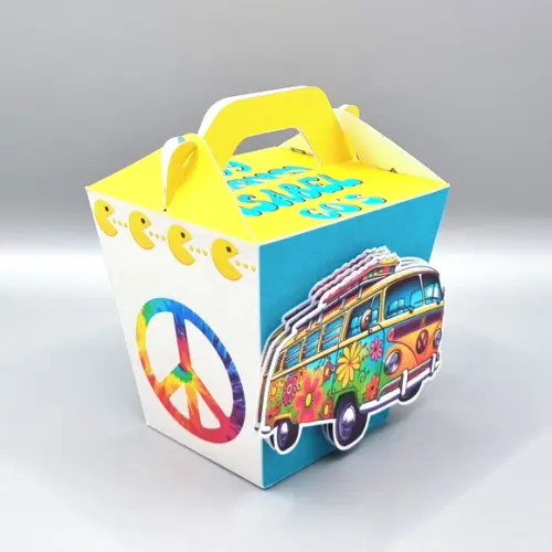 Kit de Caixas Personalizadas 20 Peças - Festa Retrô
