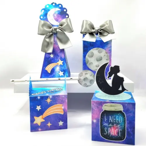 Kit de Caixas Personalizadas 20 Peças - Galáxia