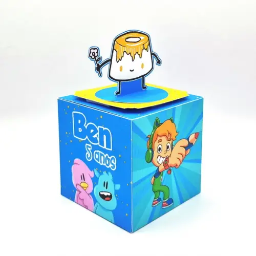 Kit de Caixas Personalizadas 20 Peças - Gato Galactico