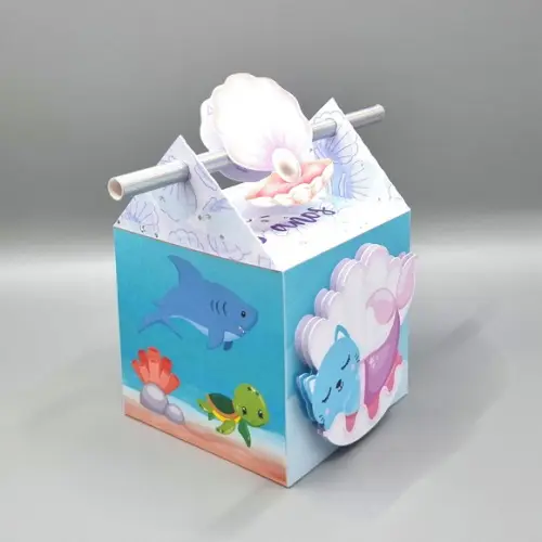 Kit de Caixas Personalizadas 20 Peças - Gato Sereia