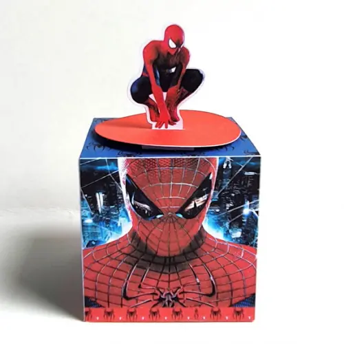 Kit de Caixas Personalizadas 20 Peças - Homem Aranha