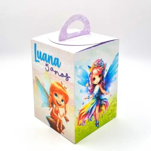 Kit de Caixas Personalizadas 20 Peças - Jardim das Fadas