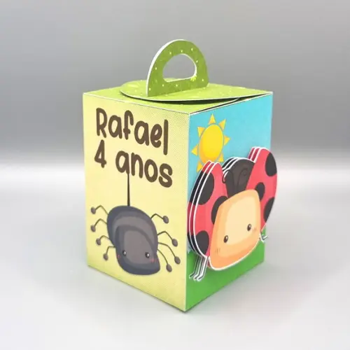 Kit de Caixas Personalizadas 20 Peças - Jardim dos Insetos
