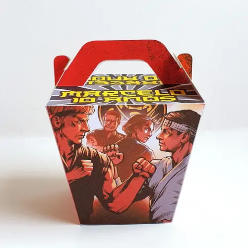 Kit de Caixas Personalizadas 20 Peças - Karate Kid