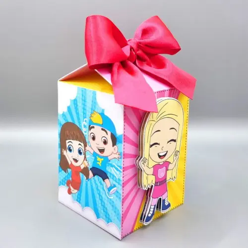 Kit de Caixas Personalizadas 20 Peças - Luccas Neto Rosa