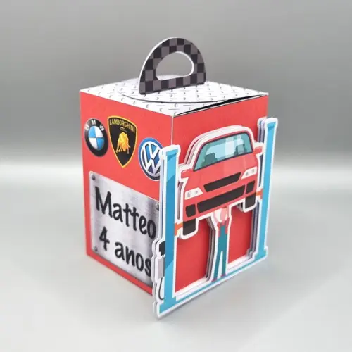 Kit de Caixas Personalizadas 20 Peças - Marcas de Carros