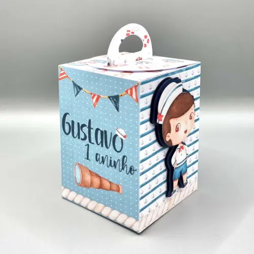Kit de Caixas Personalizadas 20 Peças - Marinheiro