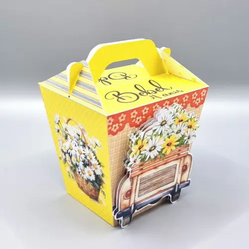 Kit de Caixas Personalizadas 20 Peças - Margaridas