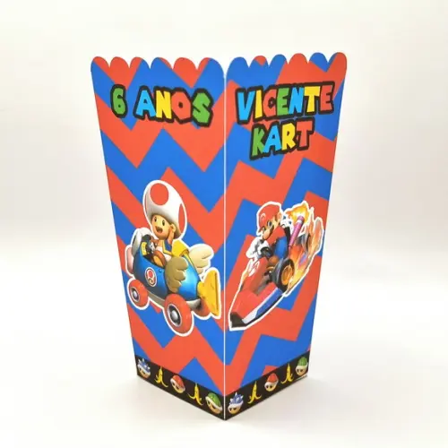 Kit de Caixas Personalizadas 20 Peças - Mario Kart