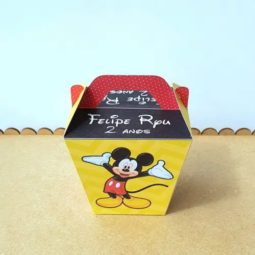 Kit de Caixas Personalizadas 20 Peças - Mickey