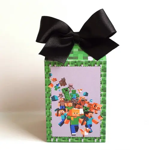 Kit de Caixas Personalizadas 20 Peças - Minecraft
