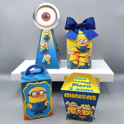 Kit de Caixas Personalizadas 20 Peças - Minions