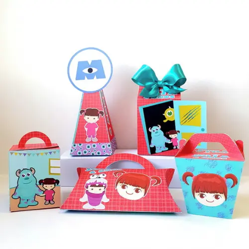 Kit de Caixas Personalizadas 20 Peças - Monstros Sa Rosa