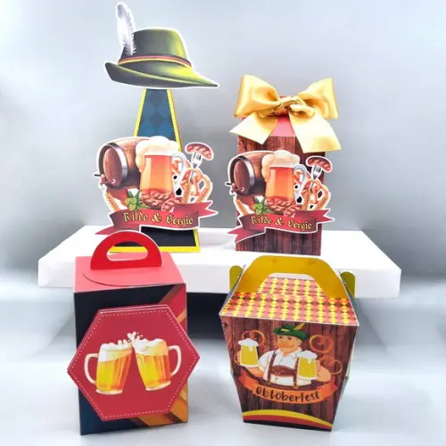 Kit de Caixas Personalizadas 20 Peças - Oktoberfest