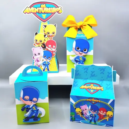 Kit de Caixas Personalizadas 20 Peças - os Aventureiros