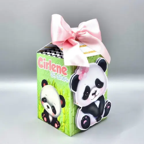 Kit de Caixas Personalizadas 20 Peças - Panda