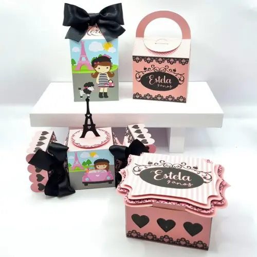 Kit de Caixas Personalizadas 20 Peças - Paris
