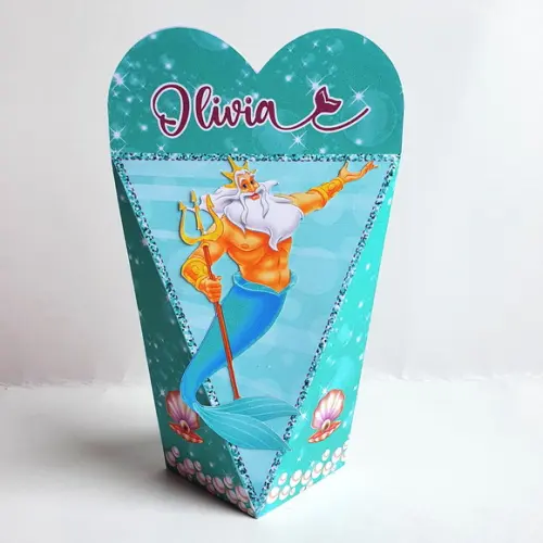 Kit de Caixas Personalizadas 20 Peças - Pequena Sereia
