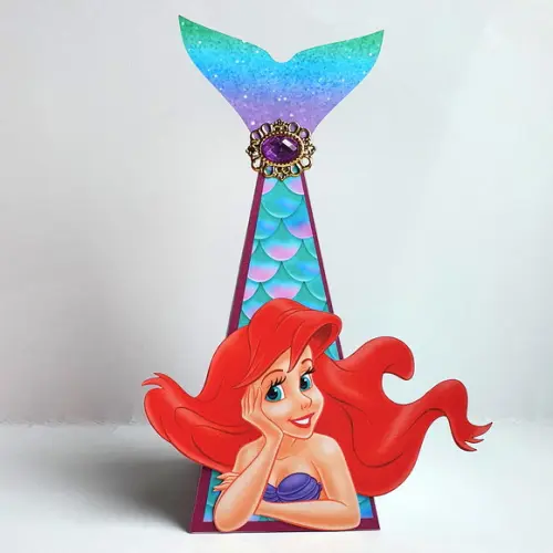 Kit de Caixas Personalizadas 20 Peças - Pequena Sereia