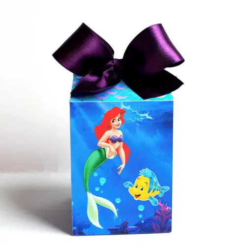 Kit de Caixas Personalizadas 20 Peças - Pequena Sereia