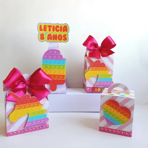 Kit de Caixas Personalizadas 20 Peças - Pop It