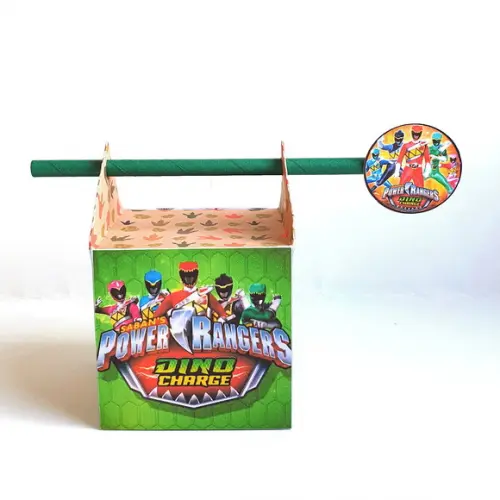 Kit de Caixas Personalizadas 20 Peças - Power Rangers Dino