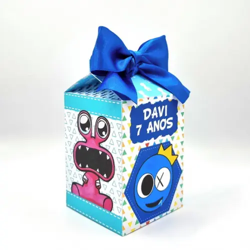 Kit de Caixas Personalizadas 20 Peças - Raibow Friends