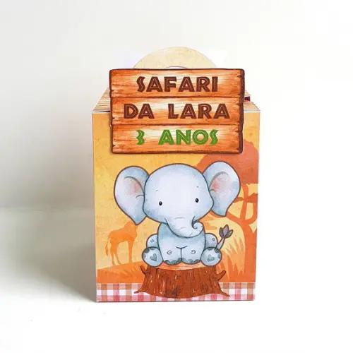 Kit de Caixas Personalizadas 20 Peças - Safari