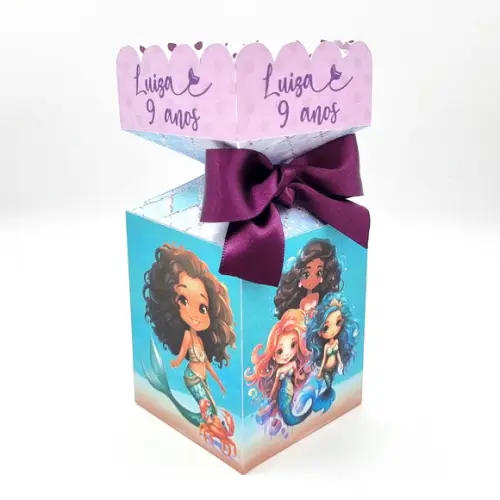 Kit de Caixas Personalizadas 20 Peças - Sereia Realista