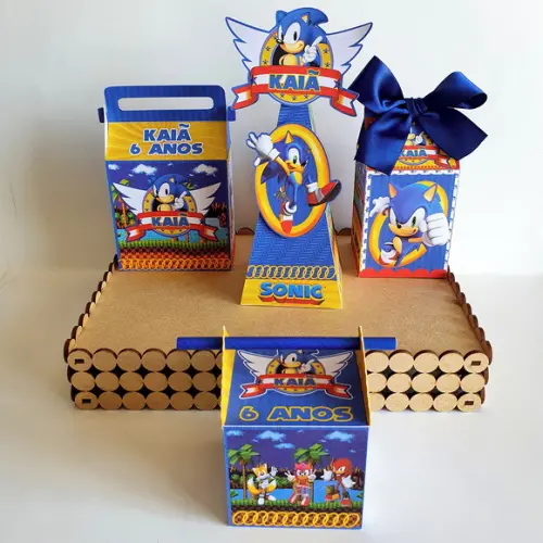 Kit de Caixas Personalizadas 20 Peças - Sonic Mod 1