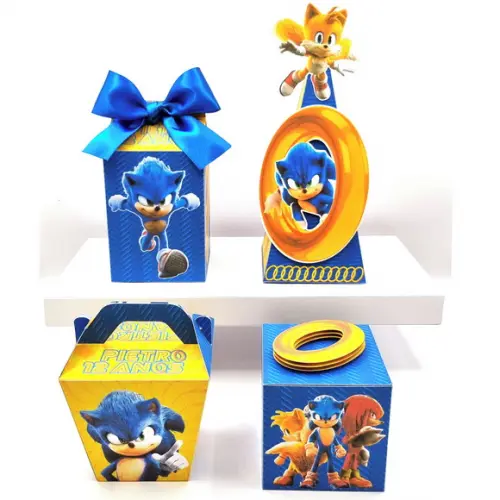 Kit de Caixas Personalizadas 20 Peças - Sonic 2