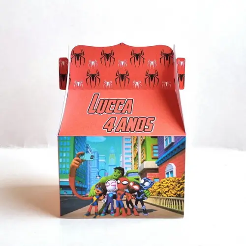 Kit de Caixas Personalizadas 20 Peças - Spidey