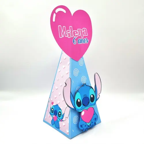 Kit de Caixas Personalizadas 20 Peças - Stitch e Angel