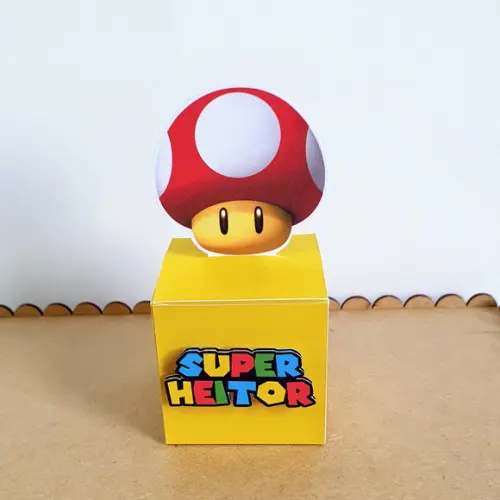 Kit de Caixas Personalizadas 20 Peças - Super Mario