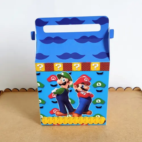 Kit de Caixas Personalizadas 20 Peças - Super Mario