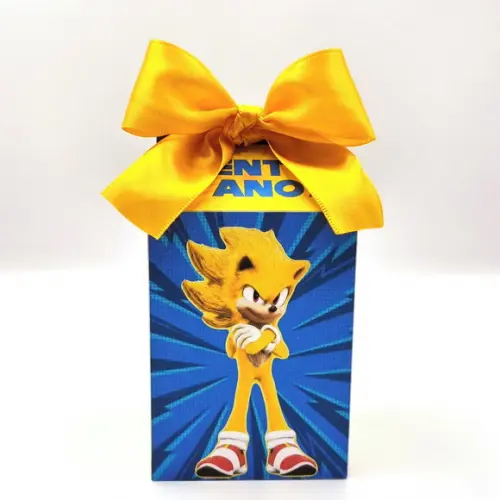 Kit de Caixas Personalizadas 20 Peças - Super Sonic
