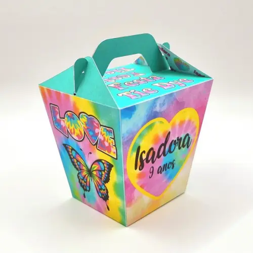 Kit de Caixas Personalizadas 20 Peças - Tie Dye