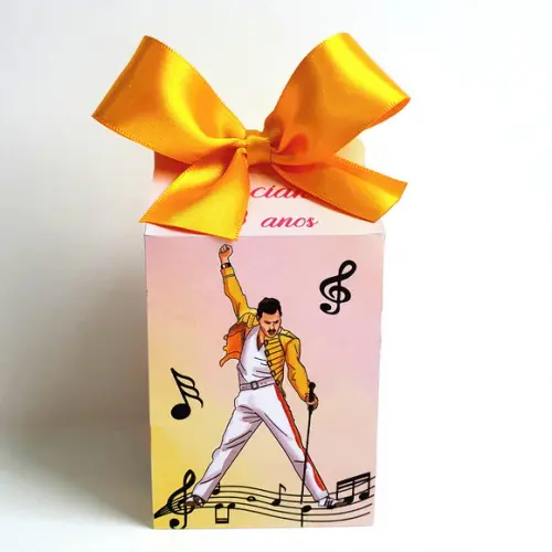 Kit de Caixas Personalizadas 20 Peças Freddie Mercury Queen
