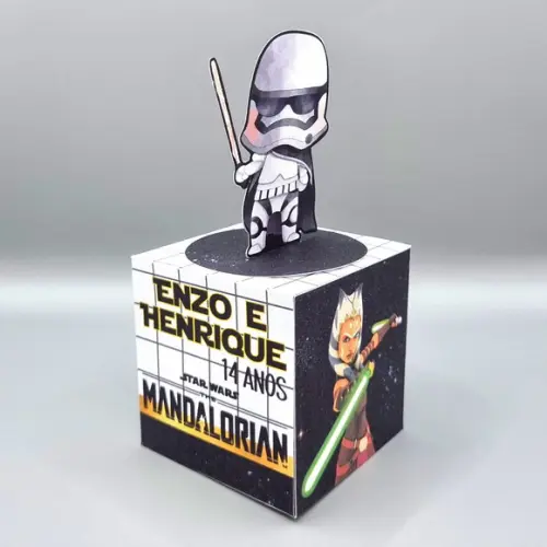 Kit de Caixas Personalizadas 20 Peças Star Wars Mandalorian