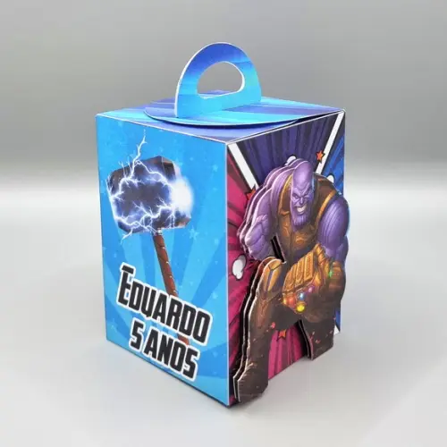 Kit de Caixas Personalizadas 20 Peças Vingadores