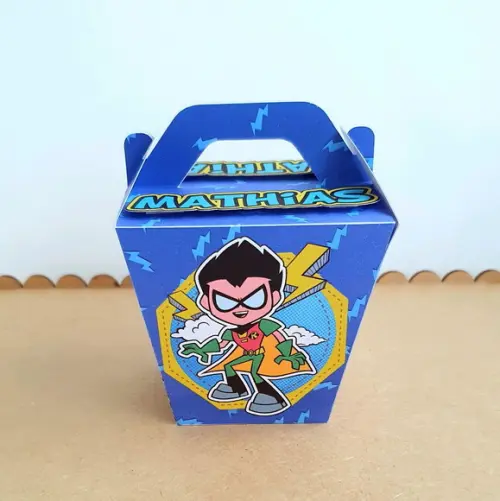 Kit de Caixas Personalizadas 25 Peças - Jovens Titans