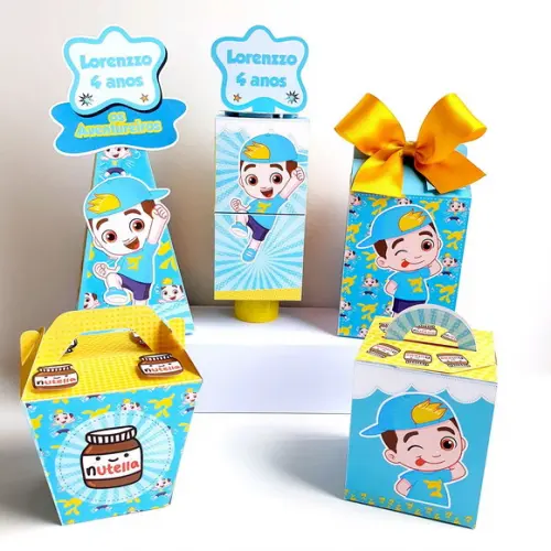 Kit de Caixas Personalizadas 25 Peças - Luccas Neto