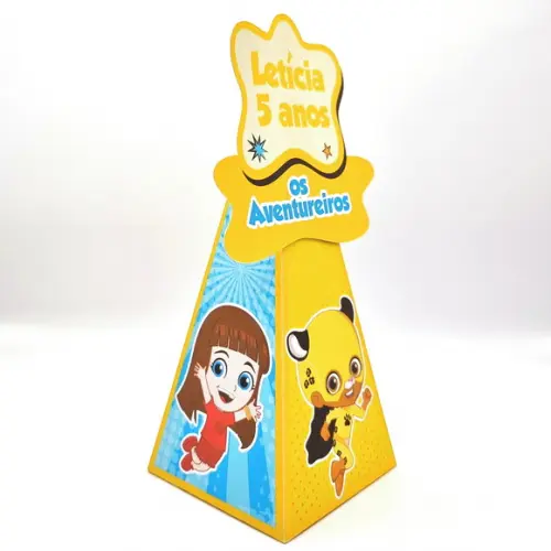 Kit de Caixas Personalizadas 30 Peças - Aventureira Amarela