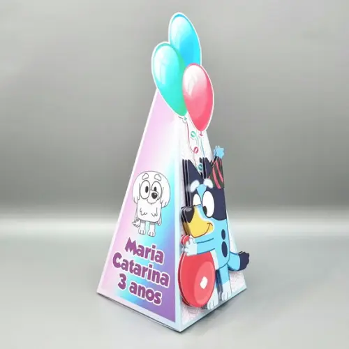 Kit de Caixas Personalizadas 30 Peças - Bluey Candy Rosa