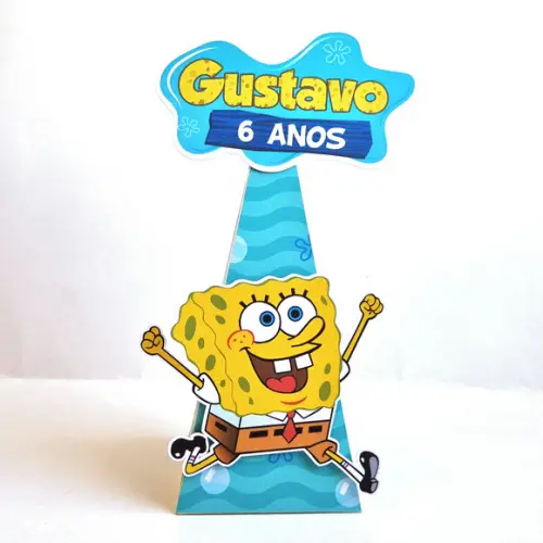 Kit de Caixas Personalizadas 30 Peças - Bob Esponja